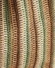 South Beach South Beach straw beach tote shoulder bag in neutral and green stripes-Multi - 4