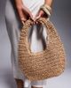 South Beach South Beach straw grab bag in beige-Neutral - 3