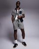 South Beach South Beach stripe knit beach short in black - part of a set - 1