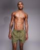 South Beach South Beach striped swim shorts in olive-Green - 1