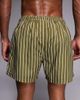 South Beach South Beach striped swim shorts in olive-Green - 4