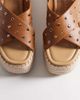 South Beach South Beach studded espadrille wedge sandals in brown - 2