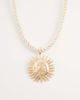 South Beach South Beach sun pendant rope necklace in gold - 1