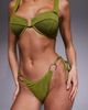 South Beach South Beach tieside bikini bottom in olive-Green - 1