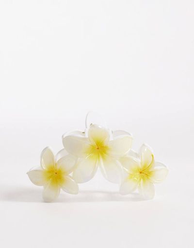 South Beach South Beach triple flower hair claw clip in yellow