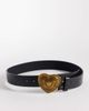 South Beach South Beach vintage style heart buckle belt in black - 1