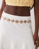 South Beach South Beach western trim chain belt in gold - 1