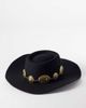 South Beach South Beach western trim cowboy hat in black - 1