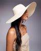 South Beach South Beach wide brim floppy hat in natural beige-Neutral - 2