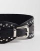 South Beach South Beach wide studded belt in black - 2