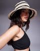 South Beach South Beach woven bucket hat in black stripe - 2