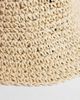 South Beach South Beach woven bucket hat with floral detail in off white - 3
