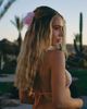 South Beach South Beach x Liv Silverman fabric flower hair claw clip in pink and orange - 3