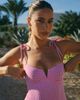 South Beach South Beach x Liv Silverman gingham underwire swimsuit in pink - 3