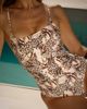 South Beach South Beach X Sasha Corte-T swimsuit in leopard print-Brown - 3
