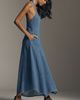 SOVERE Elodie Halter-Neck Denim Maxi Dress - 3