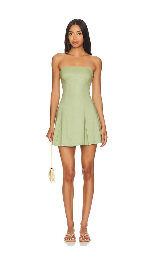 green emerald velvet dress Sovere Molten Mini Dress main image 0