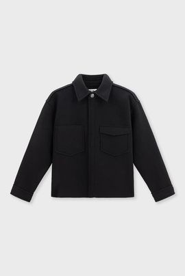 SOW Kids SOW Kids Black Sustainable Boxy Shirt Jacket Kids 