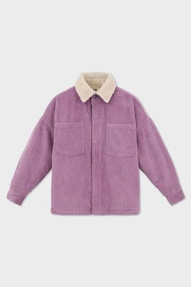 SOW Kids SOW Kids Cotton Corduroy Shirt Jacket With Faux Shearling Lining