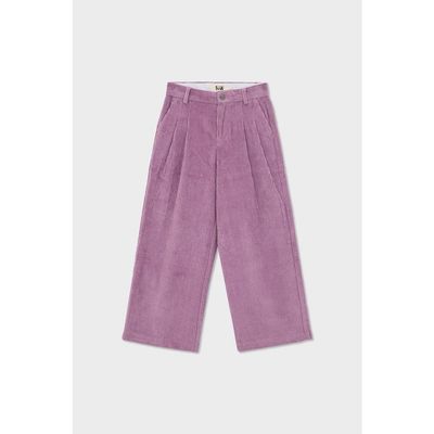 SOW Kids SOW Kids Organic Cotton Corduroy Double Pleated Wide Leg Pants