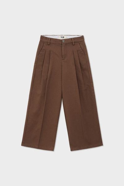 SOW Kids SOW Kids Organic Cotton Wide Leg Double Pleated Pant