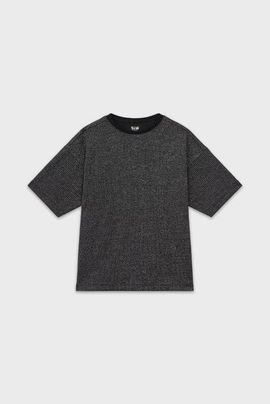 SOW Kids SOW Kids Sustainable Glitter Cropped Ribbed T-Shirt Girls