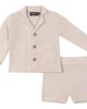 Space Grey Space Grey Textured Knit Blazer and Shorts Set - 1