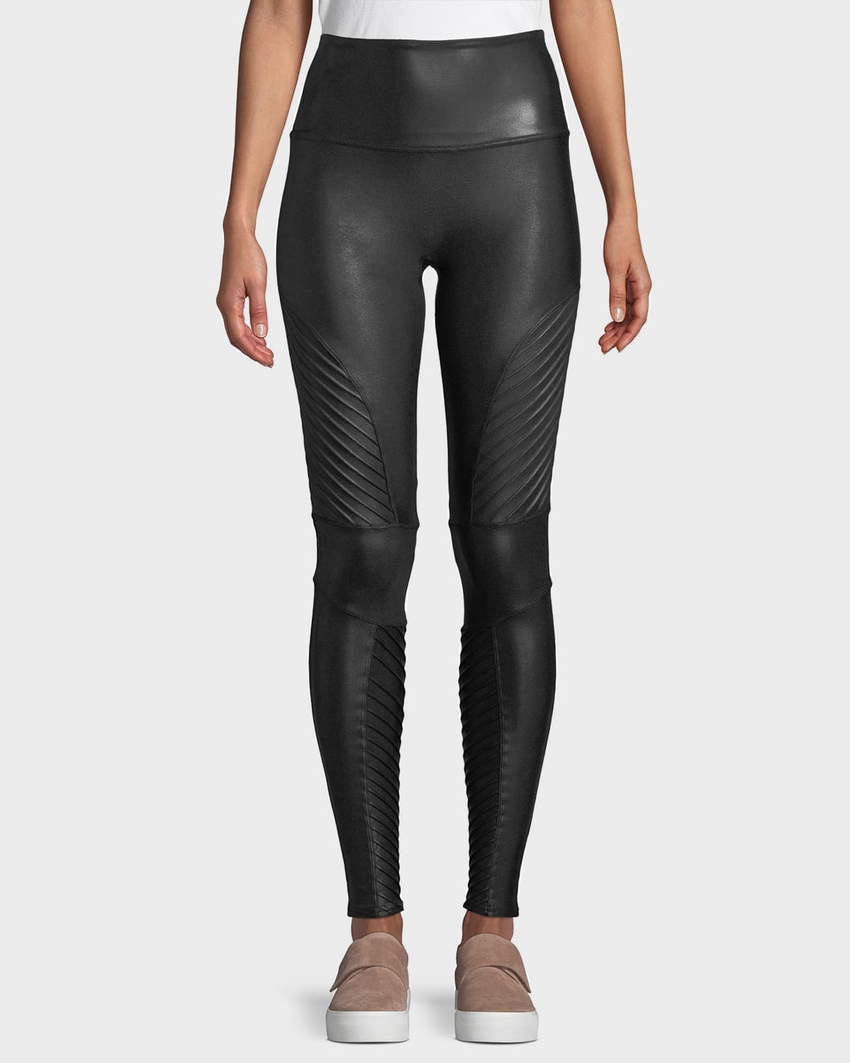 Spanx Moto Faux-Leather Leggings