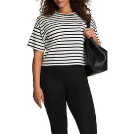 SPANX® SPANX® Cool Cotton Stripe Crewneck T-Shirt