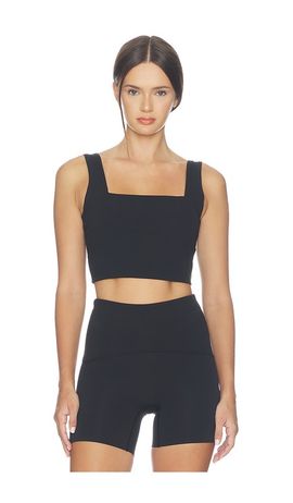 SPANX SPANX Get Moving Cropped Square Neck Shelf Tank Top