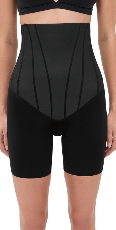 SPANX SPANX High-Waisted Mid-Thigh Shorts Very Black