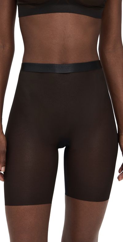 SPANX SPANX Mid Thigh Mesh Shorts Very Black