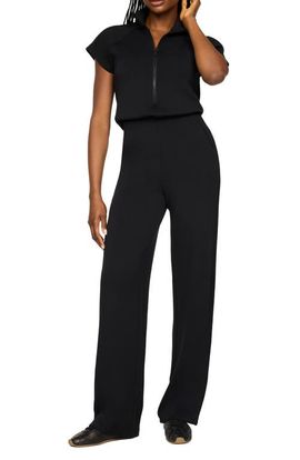 SPANX® SPANX® Pintuck Half Zip Jumpsuit
