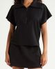 SPANX® SPANX® Rib Short Sleeve Half Zip Pullover - 1