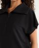 SPANX® SPANX® Rib Short Sleeve Half Zip Pullover - 4