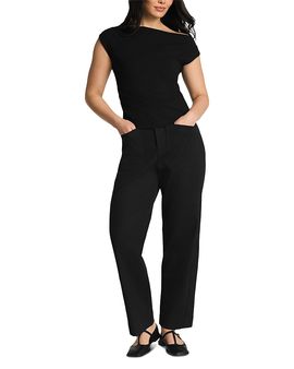 Spanx Spanx Ribbed Knit Off The Shoulder Ruched Top