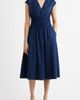 SPANX® SPANX® Smock Waist V-Neck Cotton Midi Dress - 1