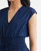 SPANX® SPANX® Smock Waist V-Neck Cotton Midi Dress - 4