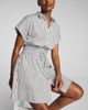 SPANX® SPANX® Smocked Striped Supima Cotton Mini Shirtdress - 4