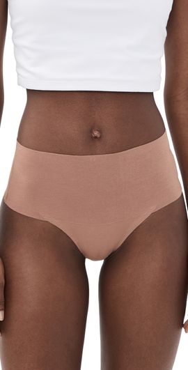 SPANX SPANX Spanx Supersmooth Undie-Tectable Cotton Thong Cafe au Lait