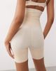 Spanx SPANXsculpt GoFigure high-waisted mid-thigh shorts in toasted coconut-Neutral - 3