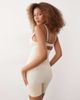 Spanx SPANXsculpt GoFigure high-waisted mid-thigh shorts in toasted coconut-Neutral - 4