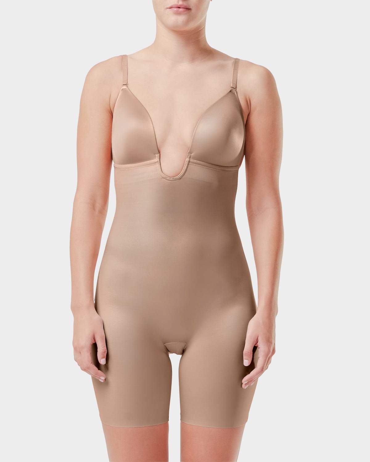 Spanx SPANXshape Suit Your Fancy Plunge Low-Back Mid-Thigh Bodysuit