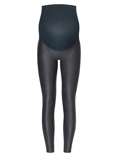 Spanx Women's Mama Maternity Faux Leather Leggings