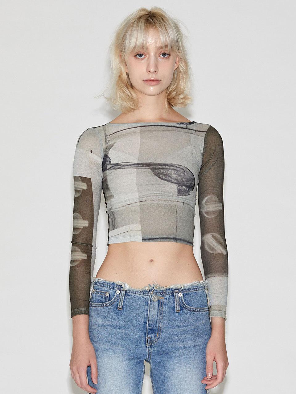 SPARKLING PIECE CASA DELLA ROSINA MESH T-SHIRT