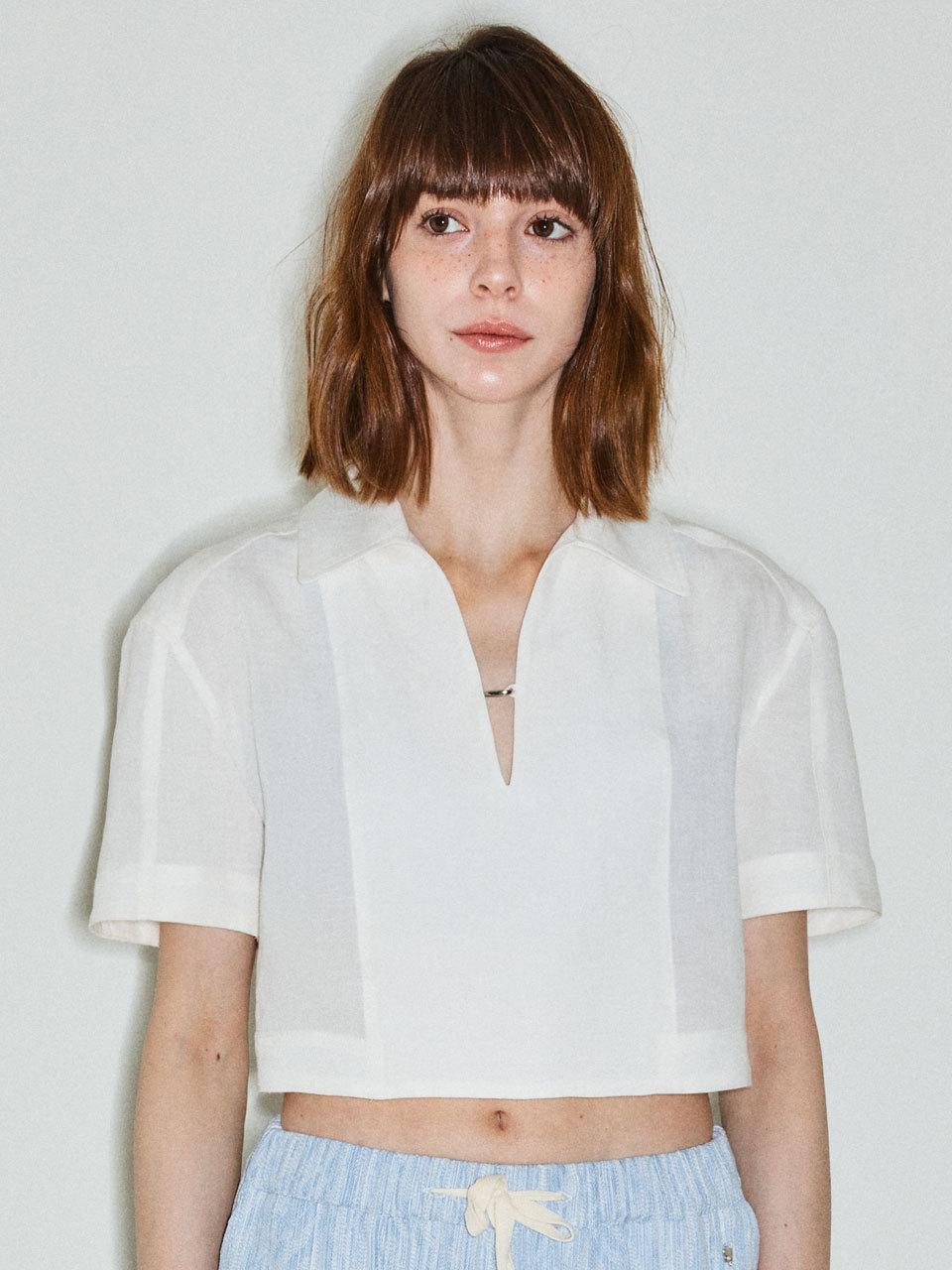 SPARKLING PIECE DIANA CROP SHIRT