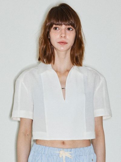 SPARKLING PIECE DIANA CROP SHIRT