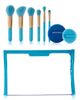 SPECTRUM SPECTRUM Evil Eye 8-Piece Travel Makeup Brush & Velvet Puff Set $50 Value - 1