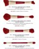 SPECTRUM SPECTRUM Very Cherry 10-Piece Dual Ended Makeup Brush, Sponge & Puff Set $90 Value - 2