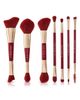 SPECTRUM SPECTRUM Very Cherry 10-Piece Dual Ended Makeup Brush, Sponge & Puff Set $90 Value - 4